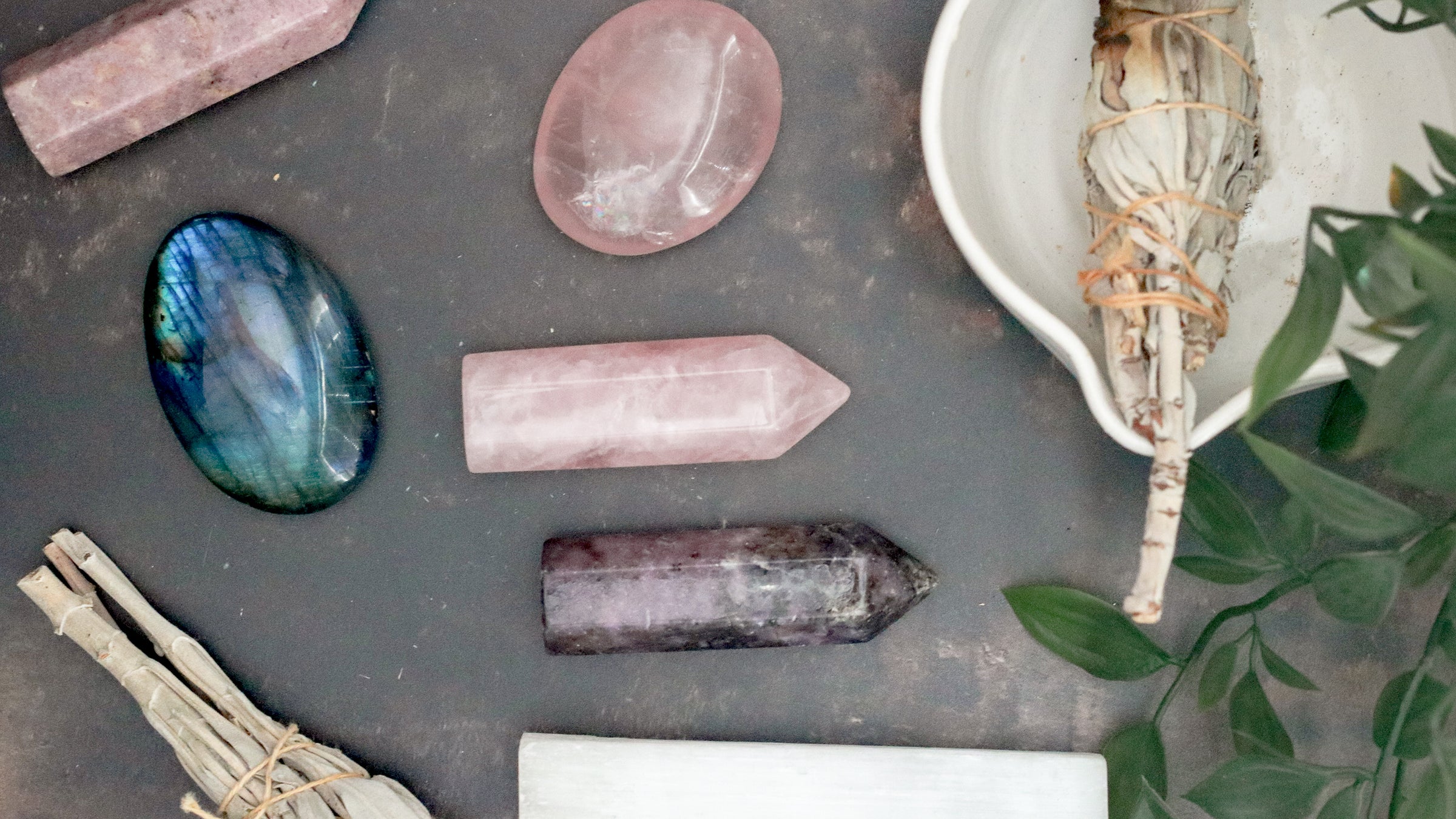 Crystals & Sage sticks
