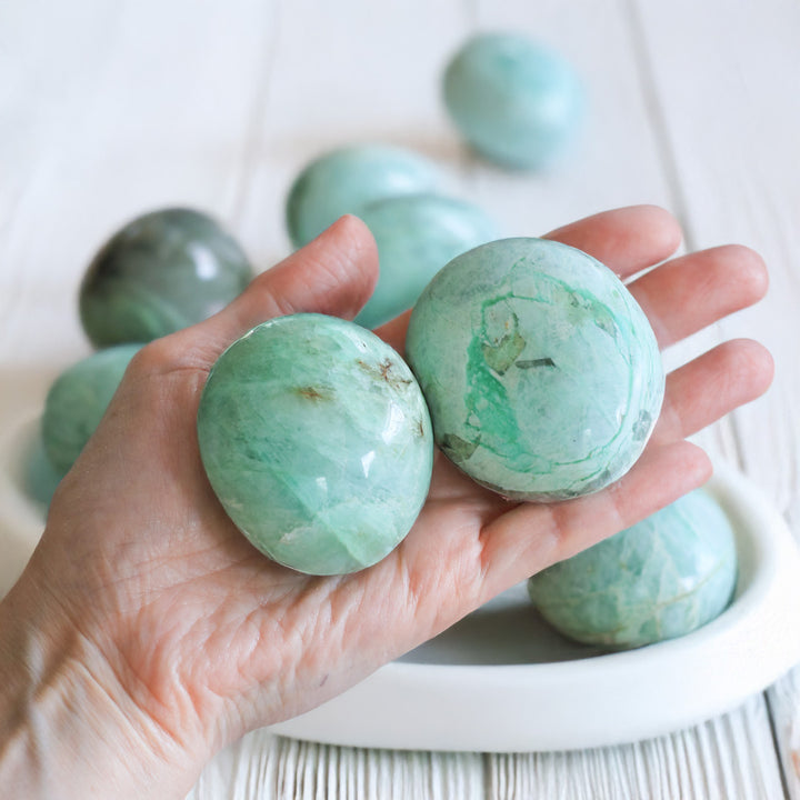 Garnierite Crystal Palmstone