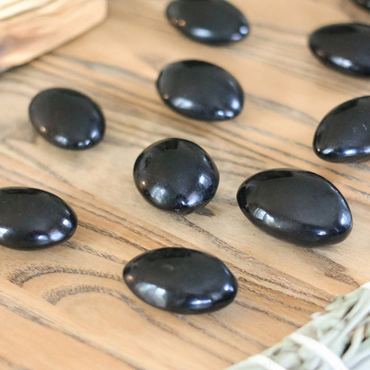 Black Tourmaline Crystal Palmstone