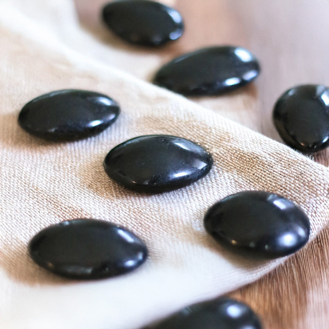 Black Tourmaline Crystal Palmstone
