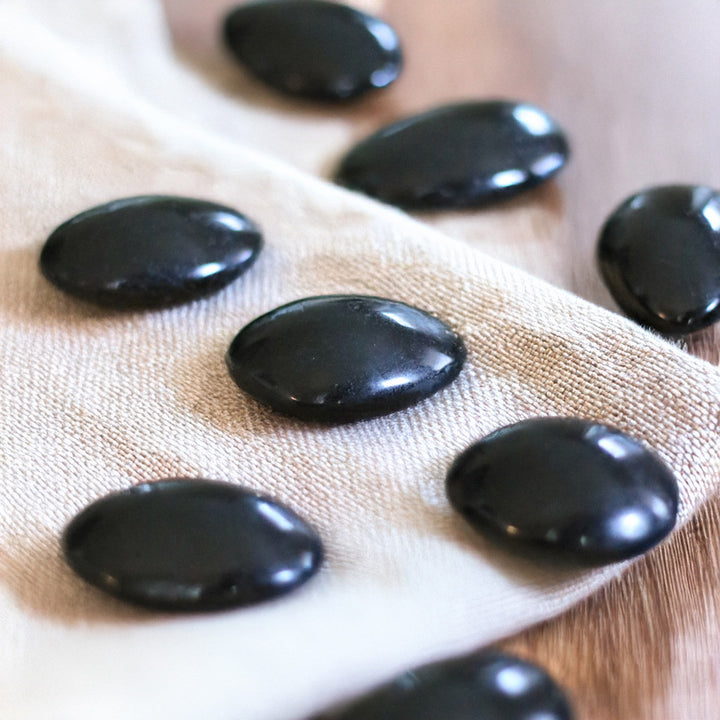 Black Tourmaline Crystal Palmstone