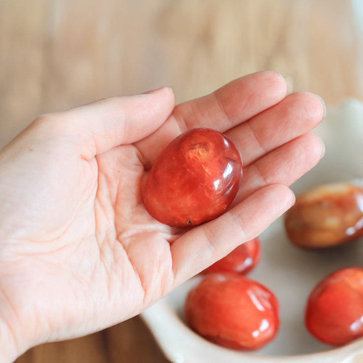 Carnelian Crystal Palmstone