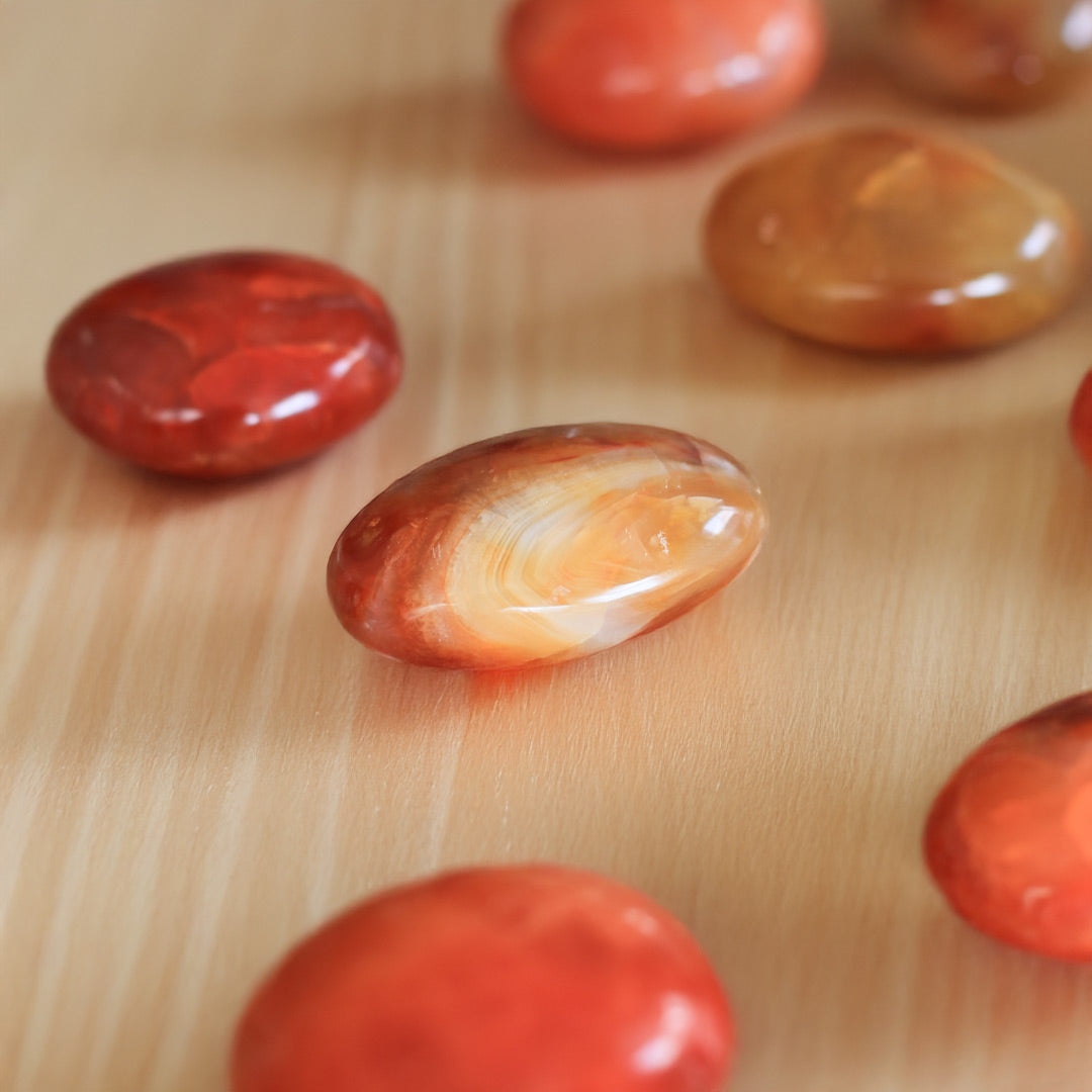 Carnelian Crystal Palmstone