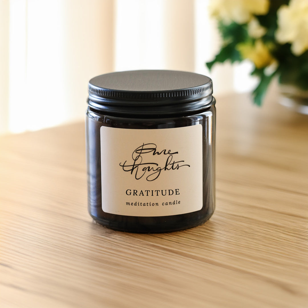 Gratitude Meditation Candle