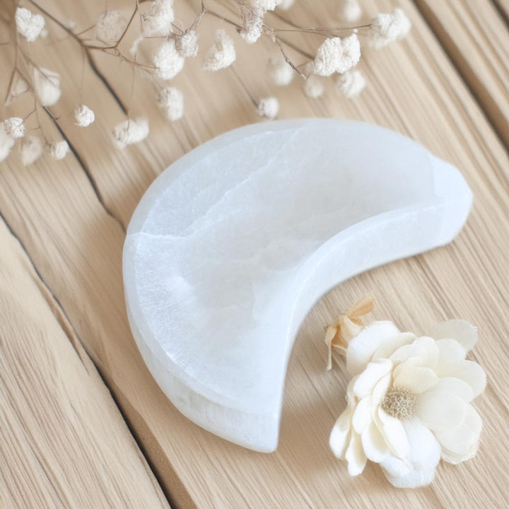 Lunar Selenite Charging Bowl