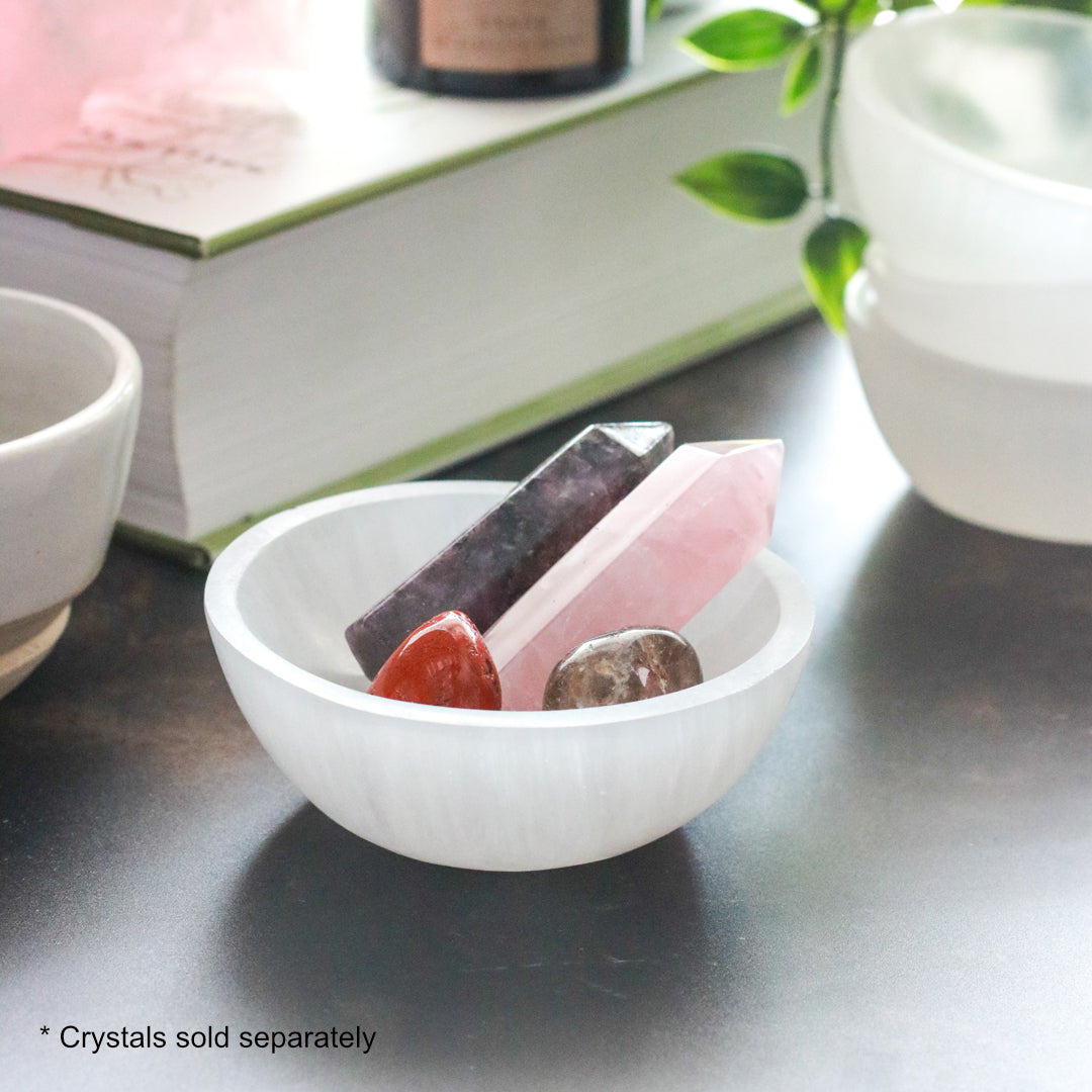 Perfectly Imperfect Selenite Charging Bowl