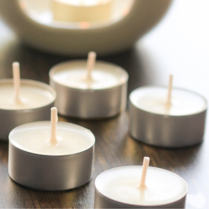 Perfectly Unscented Soy Wax Tealights (5-6 Hrs Sized)