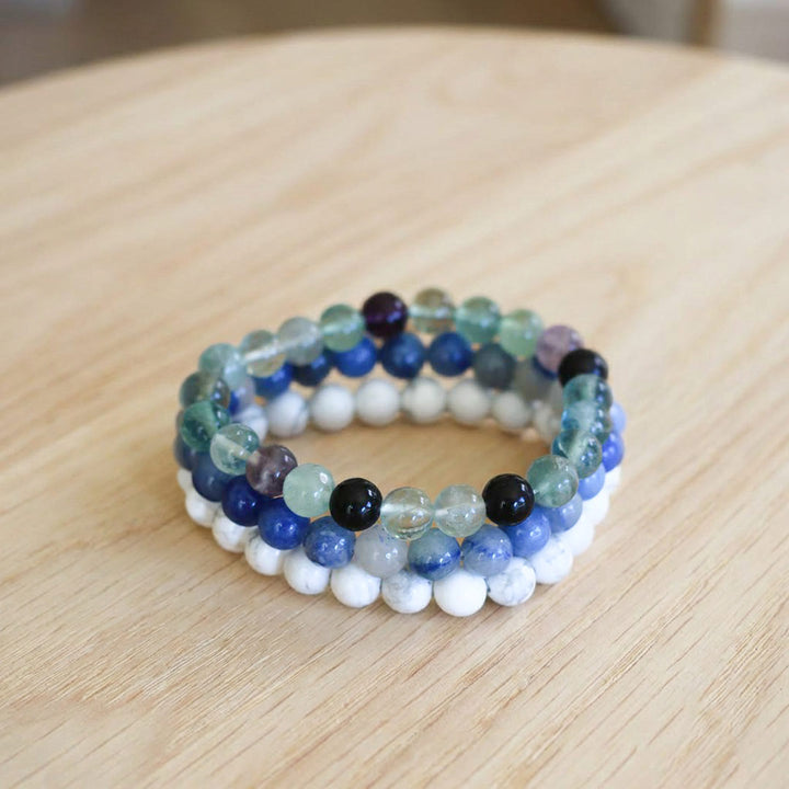 Anxiety Relief Crystal Bracelet Set