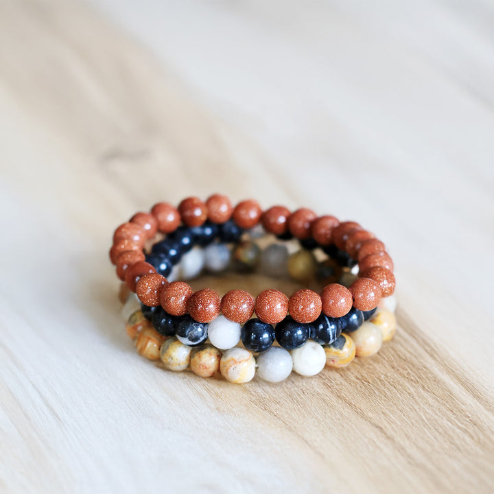 Empowerment & Self-Belief Crystal Bracelet Set
