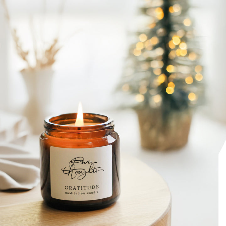 Gratitude Meditation Candle