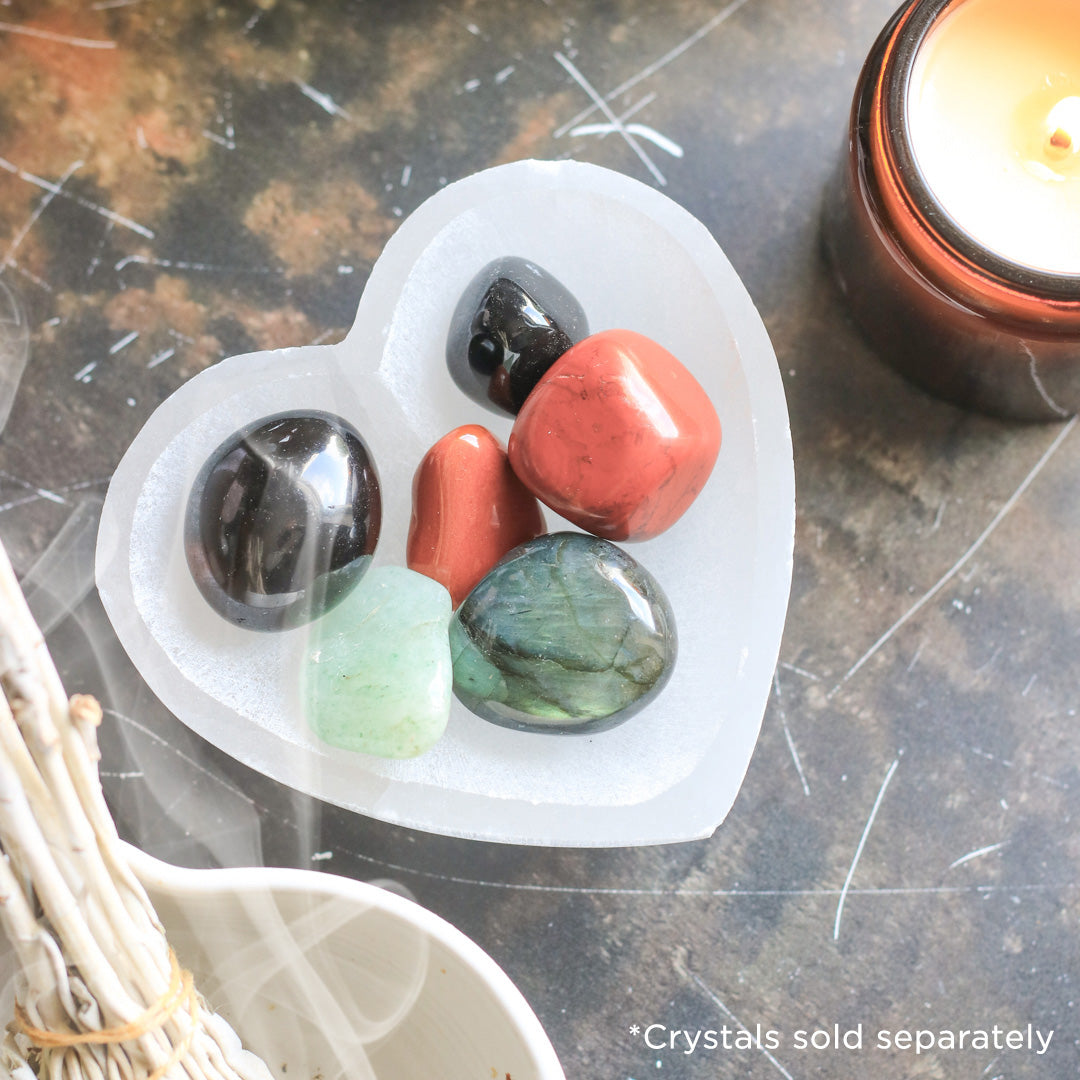 Heart Selenite Charging Bowl