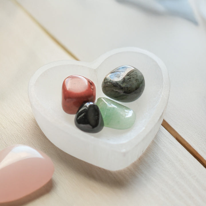 Heart Selenite Charging Bowl