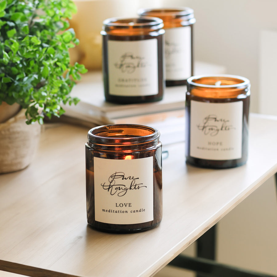 Pure Thoughts | Soy Wax Meditation Candles – Pure Thoughts Ltd