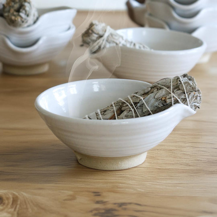 Hand Thrown Ceramic Sage Bowl