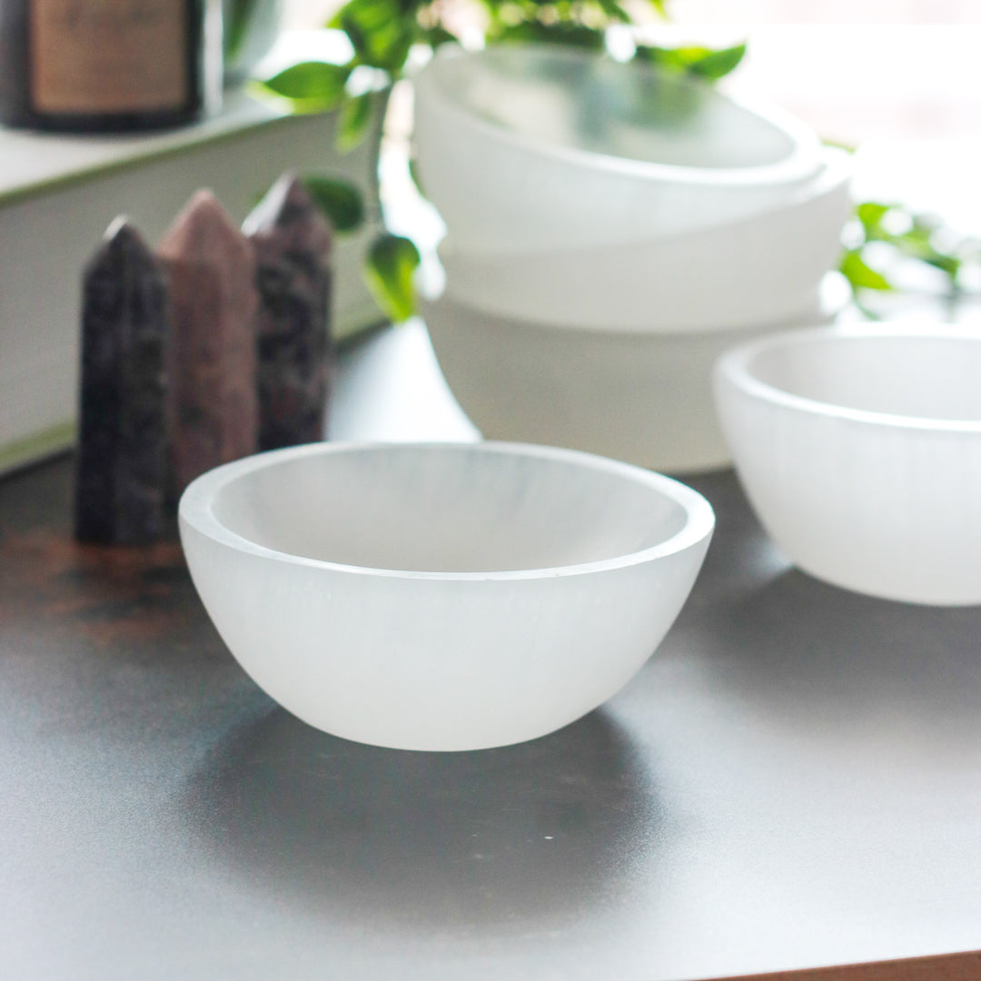 Perfectly Imperfect Selenite Charging Bowl