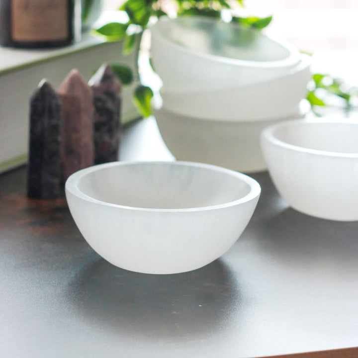 Perfectly Imperfect Selenite Charging Bowl