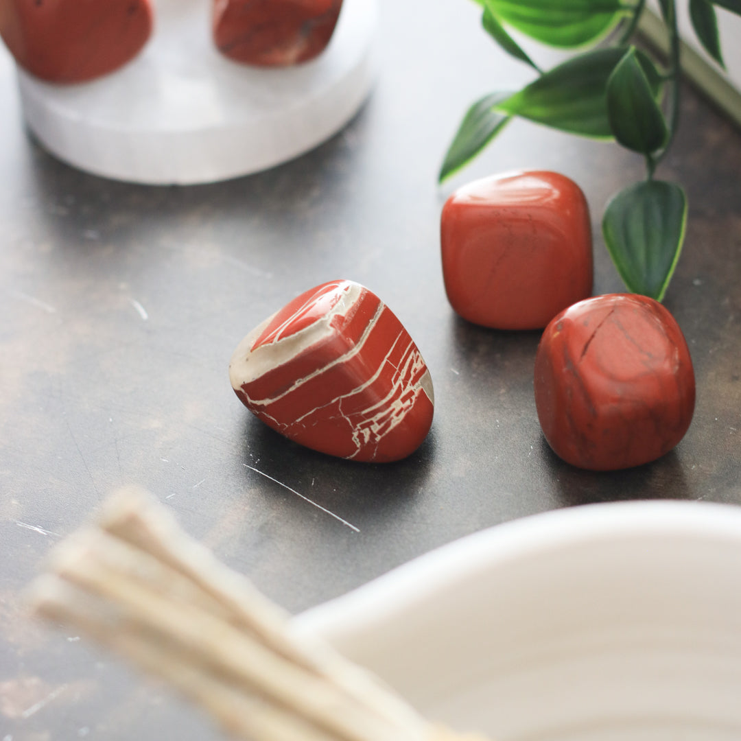 Large Red Jasper Tumblestone