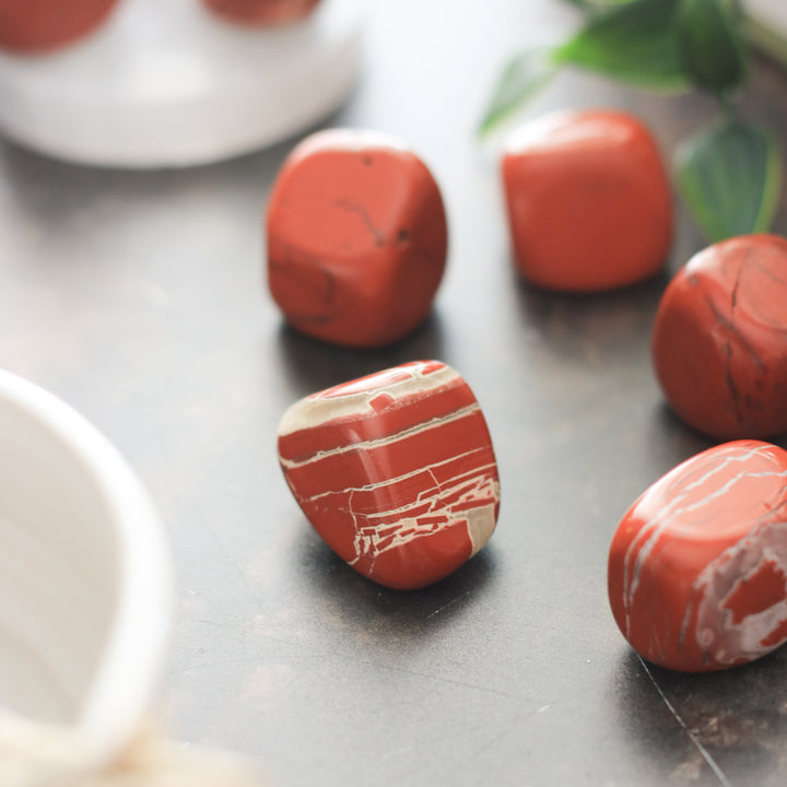Large Red Jasper Tumblestone
