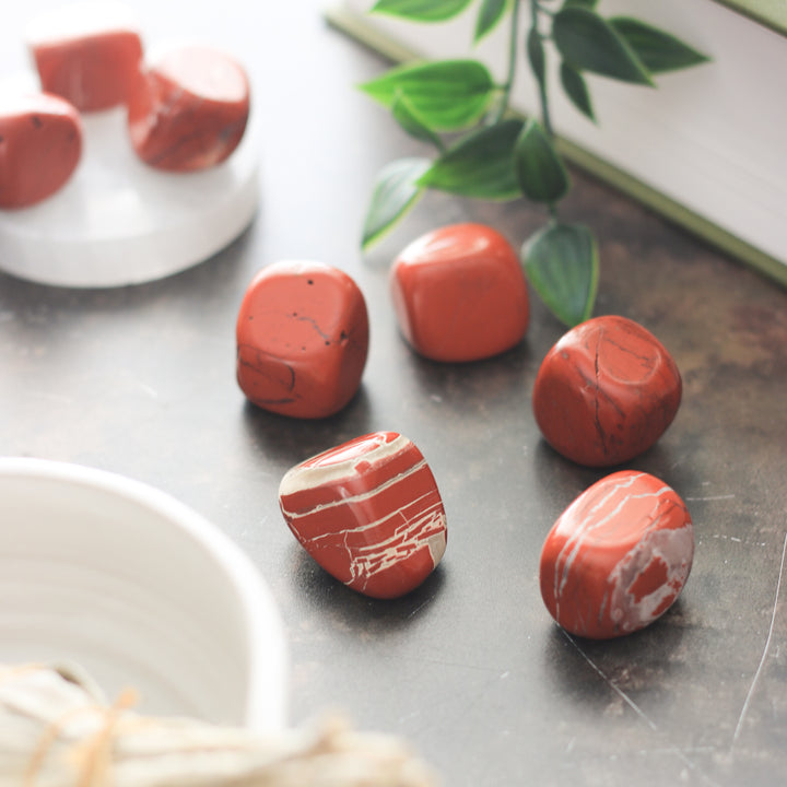 Large Red Jasper Tumblestone